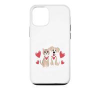 Custodia per iPhone 12/12 Pro Amor Doble Mimos Gato Perro Pareja Animal Linda