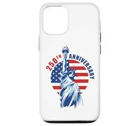 Custodia per iPhone 12/12 Pro An Amazing 250 Years 1776-2026 Birthday American (White)