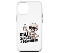 Custodia per iPhone 12/12 Pro Ancora single & Dead Inside Skeleton Sarcasm Funny Anti Love