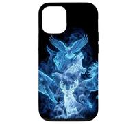Custodia per iPhone 12/12 Pro Animali selvatici Balena Aquila Cavallo Blu Lupo Mondo