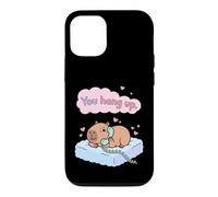 Custodia per iPhone 12/12 Pro Appendi Capybara Coppia divertente Love Valentine Meme