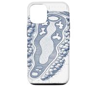 Custodia per iPhone 12/12 Pro Architetto campo da golf stampa blu - regalo divertente golfisti uomo caverna