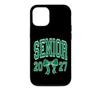 Custodia per iPhone 12/12 Pro Arco Coquette di classe 2027 per laureati senior verde e bianco