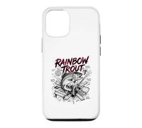 Custodia per iPhone 12/12 Pro Arcobaleno Trota Brutale Forza Pesca a Mosca