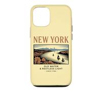 Custodia per iPhone 12/12 Pro Arte Vintage di New York: Acqua e Luce Inquieta