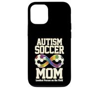 Custodia per iPhone 12/12 Pro Autismo Calcio Mamma Più Forte Persona Sul Campo Simbolo Infinito