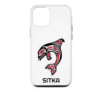 Custodia per iPhone 12/12 Pro Balena orca nativa americana dell'Alaska