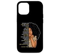 Custodia per iPhone 12/12 Pro Bambini Black Pride Girls I Am Black Girl Magic Leopard Cheetah