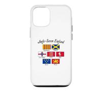 Custodia per iPhone 12/12 Pro Bandiera anglosassone regni d'Inghilterra scritta nera