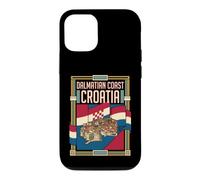 Custodia per iPhone 12/12 Pro Bandiera della Croazia della costa della Dalmazia Vintage Travel Graphic