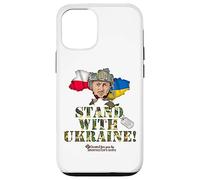 Custodia per iPhone 12/12 Pro Bandiera della Polonia Selenskyj cane Stand with Ucraina
