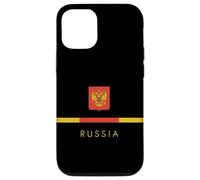 Custodia per iPhone 12/12 Pro Bandiera della Russia Stemma Logo Art Russo Citizen Souvenir