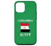 Custodia per iPhone 12/12 Pro Bandiera dell'Egitto Distressed Alessandria Pride