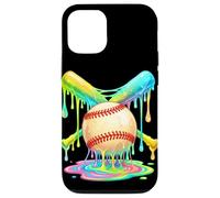 Custodia per iPhone 12/12 Pro Baseball Drip Bats Paint Melting Ragazzi Sport Dripping
