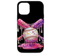 Custodia per iPhone 12/12 Pro Baseball Drip Bats Sugary Candy Melting Ragazzi Sport Dripping