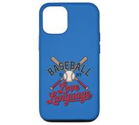 Custodia per iPhone 12/12 Pro Baseball Is My Love Language Fan Player Bats Gioco di palla