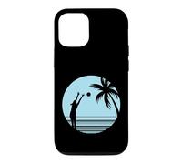 Custodia per iPhone 12/12 Pro Beachvolley sulla sabbia sotto le palme
