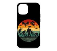 Custodia per iPhone 12/12 Pro Bigfoot Mothman Alien Criptidi Paranormali