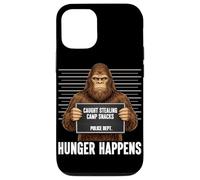 Custodia per iPhone 12/12 Pro Bigfoot Mugshot sorpreso a rubare snack da campo La fame accade
