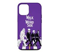 Custodia per iPhone 12/12 Pro Bigfoot - Scheletro alieno che attraversa la strada Strano Halloween