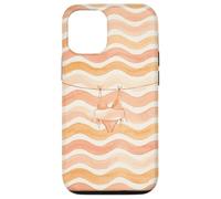Custodia per iPhone 12/12 Pro Bikini pastello estate costiera onde righe spiaggia vibe