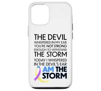 Custodia per iPhone 12/12 Pro Bladder Cancer Warriors I Am The Storm, I Will Survive