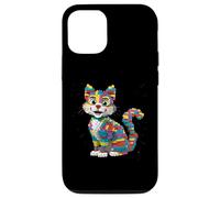 Custodia per iPhone 12/12 Pro Blocchi da costruzione per bambini Master Builder Cat Brick Builder