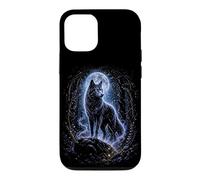 Custodia per iPhone 12/12 Pro Blue Moon Wolf Mistico Foresta Fantasia Gotica Grafica