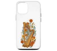 Custodia per iPhone 12/12 Pro Boho Floral Harp Harpist