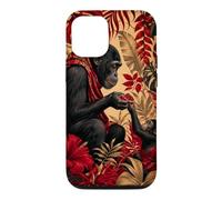 Custodia per iPhone 12/12 Pro Bonobo Condivisione Frutta Sotto Le Foglie