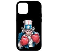 Custodia per iPhone 12/12 Pro Boxe patriottica con Sam e Cool Top Hat Uncle