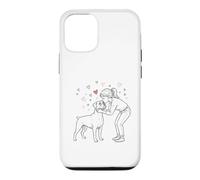 Custodia per iPhone 12/12 Pro Boxer Dog Love