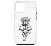 Custodia per iPhone 12/12 Pro Boxer Yoga Cucciolo Cane Divertente Cane Albero Posa Vrikshasana