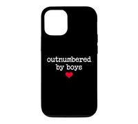 Custodia per iPhone 12/12 Pro Boy Mom Outnumbered By Boys Mama,I Love My Sons,Mom of Boys