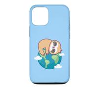 Custodia per iPhone 12/12 Pro Bradipo Madre Terra Giornata Divertente Per Gli Amanti Dell'ambiente Pianeta