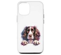 Custodia per iPhone 12/12 Pro Brittany English Springer Spaniel Cocker Spaniel Dog Face