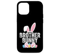 Custodia per iPhone 12/12 Pro Brother Bunny Easter Matching Ragazzi Coniglio
