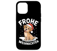Custodia per iPhone 12/12 Pro Buon Natale Labrador Frohe Weihnachten