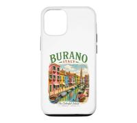 Custodia per iPhone 12/12 Pro Burano Italia Isola Colorata Venezia Viaggi Italiani
