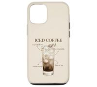 Custodia per iPhone 12/12 Pro Caffè freddo Cold Brew Latte d'avena Sciroppo di vaniglia Ghiaccio