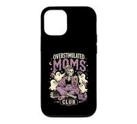 Custodia per iPhone 12/12 Pro Caffè iperstimolato per bambini Moms Club Spooky Season Ghost