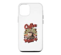 Custodia per iPhone 12/12 Pro Caffè quando ti svegli