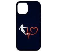 Custodia per iPhone 12/12 Pro Calcio Ragazza Battito Cuore Giocatore Femminile Calci Passione