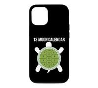 Custodia per iPhone 12/12 Pro Calendario lunare con 13 tartarughe lunari e conchiglie