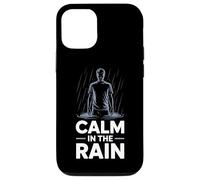 Custodia per iPhone 12/12 Pro Calm In The Rain Amante Pioggia Accogliente