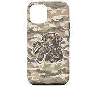 Custodia per iPhone 12/12 Pro Cane da laboratorio retrò, mimetico, mimetico, da laboratorio, Labrador Southern