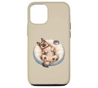 Custodia per iPhone 12/12 Pro Cane da pastore con cuccia per cani e cibo durante il sonno