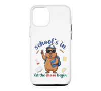 Custodia per iPhone 12/12 Pro Capybara Back To School Vibes Scuole In Let The Chaos Begin