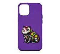 Custodia per iPhone 12/12 Pro Capybara Mexican Sugar Skull Calavera Viva Mexico Party