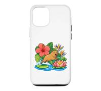 Custodia per iPhone 12/12 Pro Capybara salta da Lily Pad su Lotus Boat